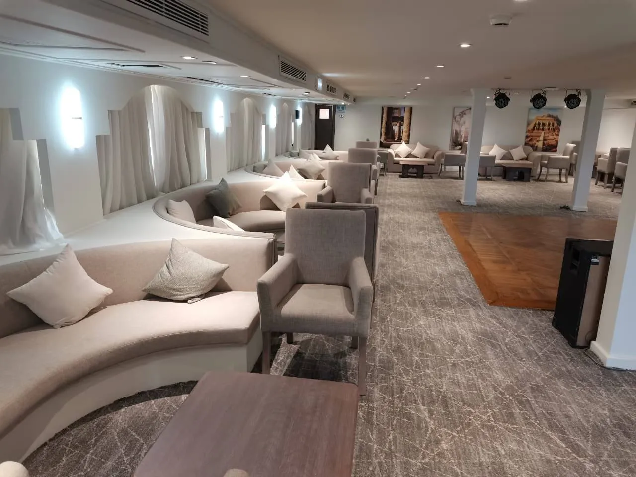 Lounge aboard the SUNRISE Nile Saray Nile Cruise Nile cruise